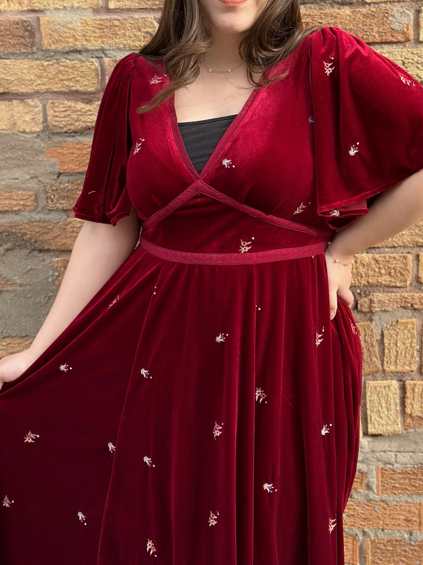 Red Velvet Dress